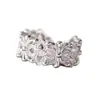 Anel de Flor de Íris Vazada para Mulheres, Estilo de Moda Doce e Descolado, Acabamento Exquisito, Anel Ajustável, Anel de Dedo Hip-Hop Versátil da Moda