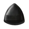 Esponja de maquiagem preta em formato de abacaxi, esponja triangular, algodão especial espessado para base líquida, esponja para cushion que não absorve produto