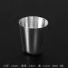 Taza de acero inoxidable 304, vaso para licor, vaso para cerveza, vaso metálico anticaídas para uso doméstico, mini vaso para niños de jardín de infantes