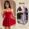 Pijamas Sexy, Ligas Pura Luxúria, Camisola Sexy Transparente Tamanho Grande, Uniforme de Tentação Feminino Bonito sem Costas Atacado 8326