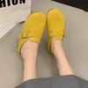 2026 Nuevo Estilo de Primavera Mocasines Cerrados para Exteriores para Mujeres Embarazadas, Zapatos de Suela Gruesa Estilo Birkenstock Fáciles de Poner para Mujeres