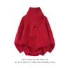 Comercio Transfronterizo Nuevo Otoño e Invierno Diseño Retro Bufanda Suéter de Cuello Alto Hombres Botón Tejido Otoño e Invierno Cálido