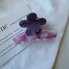 Acessórios de Cabelo Yhj Novo Presilha de Flor Simples de Acetato Presilha de Cabelo com Atmosfera Doce Presilha de Tubarão de Alta Qualidade Presilha para Meio Preso