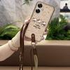 Adecuado para Funda de Teléfono Móvil Oppo Refrigeración Colgante del Cuello Nuevo Bolso de Hombro Pareja Creativa Versión Q A Prueba de Polvo Correa de Cuello Tendencia Diagonal