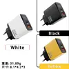 Carregador Digital de 65W com Porta Dupla A+C Us, Europa, Reino Unido, Índia e Austrália Carregamento Rápido Cabeça de Carregamento Adequada para Apple Carregador Multi-Porta