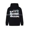 Sudadera con capucha y estampado de letras de estrella de planeta roto de estilo europeo y americano al por mayor, chaqueta de moda de alta calle