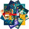 12 peças de papel de material transfronteiriço atacado série de férias de Natal Feliz Natal feitiço de corte mão conta de corte de papel criativo diy