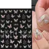 Belleza Total Transfronterizo Nuevas Pegatinas para Uñas Ins Mariposa Láser Iridiscente Mariposa Líquida Pegatinas para Uñas Artísticas