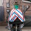 Bufanda de pelo a rayas de moda al por mayor antiadherente para lavar el cabello, cortar, secar con secador, hacer la permanente y teñir, especial para salón de peluquería, bufanda de peluquero
