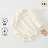 Mameluco de bebé de algodón puro, Clase A, adecuado para primavera y otoño, Ropa para niños Anyang, ropa para recién nacidos, mameluco de bebé triangular de manga larga
