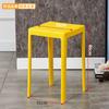 Banqueta de Plástico Cadeira Adulto Banqueta Alta Simples Estilo Nórdico Sala de Estar Cadeira de Jantar Banqueta de Jantar Lazer Popular na Internet Criativa Banqueta Quadrada