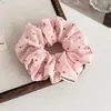 Goma de pelo plisada de malla con estampado de caballito suave estilo coreano, lunares, para coleta, moño, accesorios para el cabello, flor para el pelo para mujer