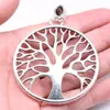79X60Mm 20.1g Prata Antiga Acessórios para DIY Colar Pulseira Flores e Árvores Pingente Árvore da Vida