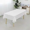 Toalha de Mesa Descartável Cor Sólida Espessa Impermeável Hotel Restaurante Toalha de Mesa Festa Banquete PEVA Lavagem Grátis