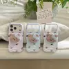 Oso Adorable con Lazo, Soporte Magnético para Funda de Teléfono Apple 18 Promax, Adecuado para 17 Pro, Succión Magnética Wave 16