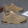 Sapatos masculinos, sapatos de trabalho casuais de outono e inverno, botas Martin britânicas de cano baixo, sapatos de trabalho resistentes ao desgaste, proteção antiderrapante antiderrapante