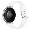 Adecuado para correa de silicona de ajuste a presión Huawei GT7, correa de reloj de silicona para mujer de 41 mm con patrón de grano largo, estilo original