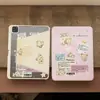 Adesivos Fofos Rilakkuma Adequados para Case Protetora de Tablet Apple Ipad11 Mini Suporte Rotativo Desenho Animado do Ar Pro