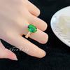 Anillo Retro Francés con Gema de Color Incrustada Estilo Europeo y Americano Lujo Ligero Anillo Tesoro de Color para Mujer Diseño de Moda de Alta Gama