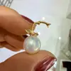 Accesorios DIY Plata de Ley S925 Colgante de Hoja Perla Broche Cabeza de Colgante Abrible Accesorios Base de Plata 10-14