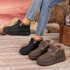 Zapatos de Invierno Transfronterizos para Mujer de Tallas Grandes Estilo Nuevo Zapatos de Mujer Felpa Suela Gruesa Botas de Nieve Cálidos, Resistentes al Desgaste, Cómodos y Versátiles Zapatos de Algodón