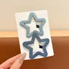 Pinza para el Cabello de Nube de Puntos de Onda de Color Plata para Niños Pinza de Cuero para el Cabello Pinza bb para Flequillo Lateral de Niña Flequillo Roto Dulce