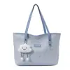 Bolso Tote Grande de Estrella Moda Femenina Versátil para el Trabajo de Mano al Hombro Estudiante Clase Casual Bolso Debajo del Brazo