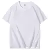 Camiseta de Algodón Puro Cuello Redondo Ropa de Trabajo de Comercio Exterior Transfronterizo con Logo Bordado Estampado Corte Holgado Hombro Caído Manga Corta Camisa Publicitaria Venta al por Mayor