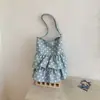Bolsa Saia de Bolo de Grande Capacidade Estilo Relaxado para Mulheres 2026 Nova Bolsa Tote Casual de Ombro Transversal Grande Capacidade