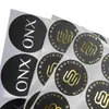 Pegatinas Personalizadas con Foil Dorado Pegatinas de Vinilo Adhesivas Impermeables para Manualidades y Velas Uso Frecuente y