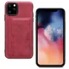 Porta-Cartões Vintage Fosco Imitação de Couro de Vaca para Capa de Celular iPhone 12 para iPhone 12 Pro Max Capa Protetora