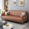 Novo Sofá Dobrável Sofá de Couro Arranhador de Gato Sala de Estar Uso Duplo Quarto de Aluguel Apartamento Pequeno Sofá-Cama