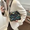 Bolsa Feminina Grande Capacidade 2024 Moda Listrada Bolsa Transversal para o Dia a Dia Bolsa de Ombro Moda Feminina