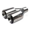 Tubo de Cola Tipo Y de Salida Dual de Acero Inoxidable para Coche 2.5 pulgadas 63-89 mm Una Salida Dos Tubos de Escape Tubo de Cola Borde Doble Soldado
