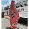 Chal de Estilo Étnico para Verano Mujer 2026 Nuevo Estilo Viaje a Yunnan Protección Solar Bufanda de Seda con Borlas Toalla de Playa