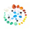 Anillo redondo de ágata multicolor talla completa ágata roja anillo diy joyería accesorios de ropa fabricantes suministro directo mayoreo