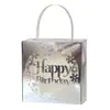 Fiesta de Cumpleaños Láser Caja de Dulces Bolsa de Tote Caja de Dulces Cumpleaños Infantil Hueca Caja de Dulces para Primer Cumpleaños Transfronteriza En Stock