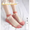 Medias de cristal finas de verano para mujer calcetines ins de moda calcetines tobilleros desodorantes de cristal transpirables estilo coreano verano