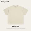2025 Verão Moda Nacional Lavado Tinta Velha Danqing Impresso Camiseta de Manga Curta Moda Masculina Marca Casual Casal Top