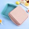 Forma de silicone para bacia quadrada faça você mesmo ferramentas de cozimento de qualidade alimentar resistente a altas temperaturas assadeira de forno molde de bolo de silicone
