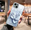 Fábrica de Capas para Celular Pintada Nova Design Florido Colorido Tridimensional iPhone16Pm High-End Capa de Vidro Feminina Atacado
