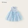 M bem-estar não reembolsável primavera e verão vestido das meninas vestido de princesa das crianças saia do tesouro feminino verão Huzhou roupa infantil liberação
