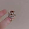 Pendientes de clip con forma de corazón, estilo retro francés, románticos, sin orificios, con diseño de nicho para mujer