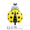Nuevo globo de dibujos animados de Coccinella septempunctata relleno de helio puesto flotante decoración de cumpleaños globo con tema de animal