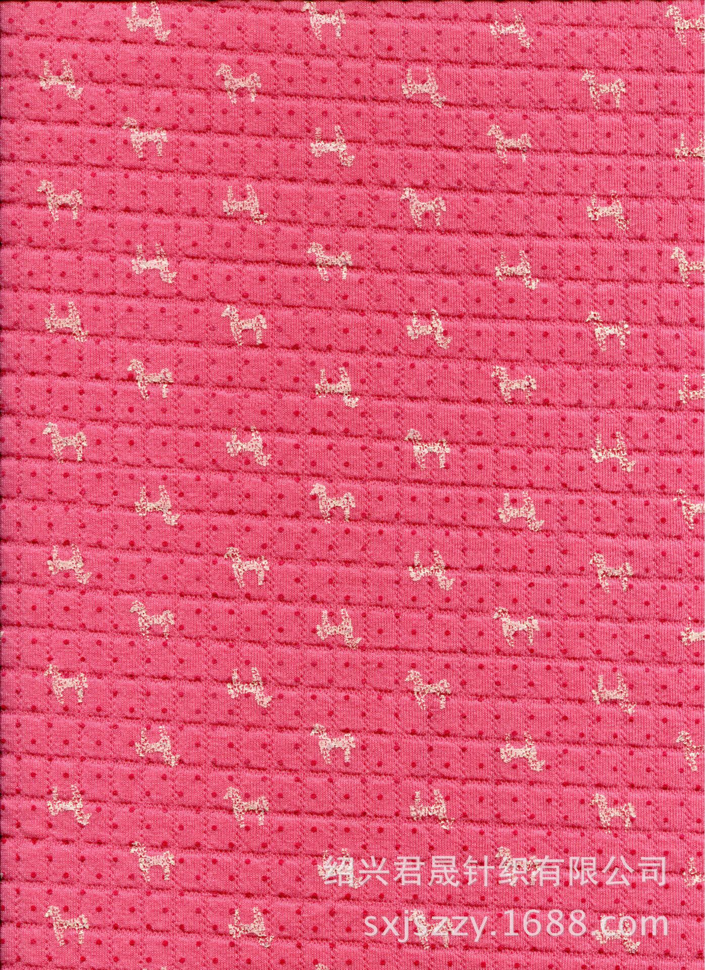 JS-KXM-0015小方格西洋红底印梅红点黑马794压缩后