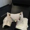 2026 Verano Nuevo Bolso de Mano de Moda para Mujer Bolso Tejido de Paja a la Moda para el Hombro Ligero Bolso Tejido de un Solo Hombro Bolso de Mujer con Perlas