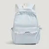 Mochila de encaje azul claro estilo coreano, suave y nebulosa, para estudiantes de secundaria y preparatoria, mochila versátil para salidas de mujeres