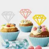 Decoração de Festa de Casamento Dia dos Namorados Inserções para Decoração de Bolo Cupcake Pequenas Inserções para Decoração de Sobremesa