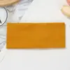 Faixa de Cabeça Larga Canelada Simples, Faixa de Cabelo de Tricô Respirável e Amiga da Pele, Adequada para Rabos de Cavalo Altos e Coques, Versátil para Esportes e Atividades Diárias