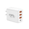 Cargador multipuerto 3USB transfronterizo 1PD cabezal de carga rápida para teléfono móvil adaptador de corriente carga de pared en pared regulaciones europeas y americanas